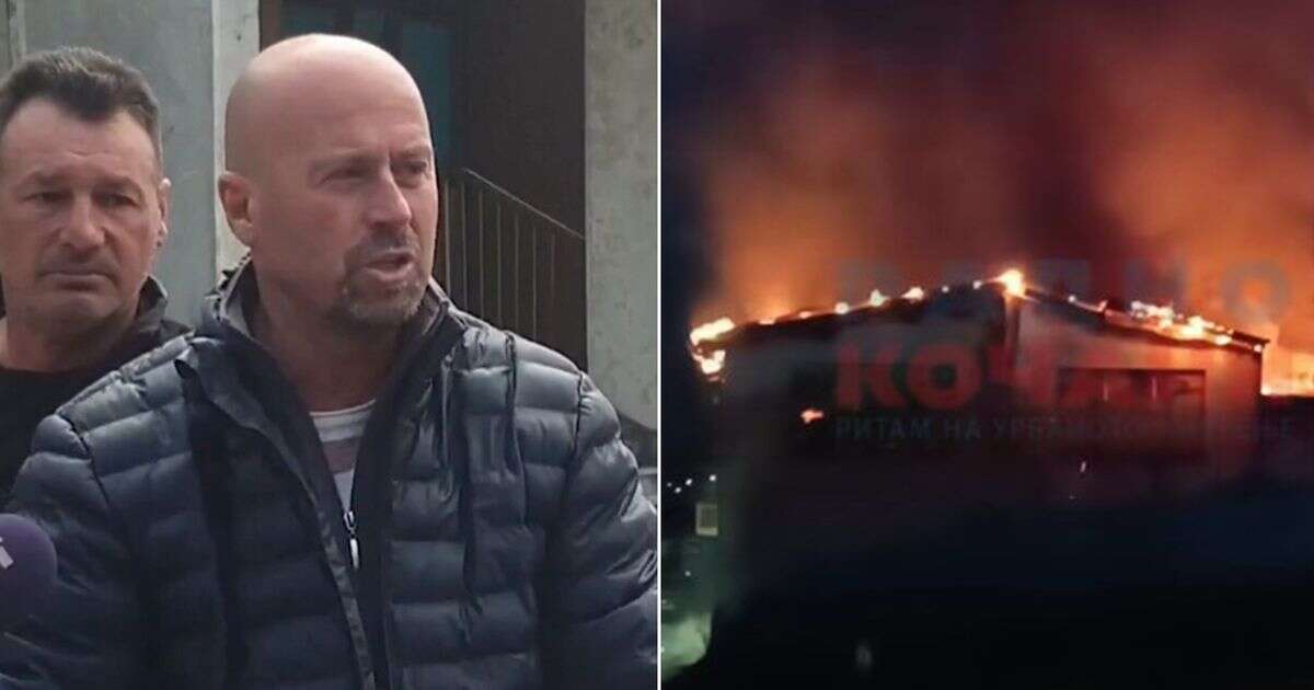 Macedonia nightclub fire victim's heartbreaking eight words after son burns to death in inferno