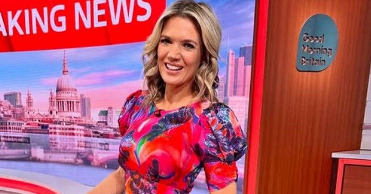 Charlotte Hawkins' colourful GMB midi dress is perfect for spring weddings