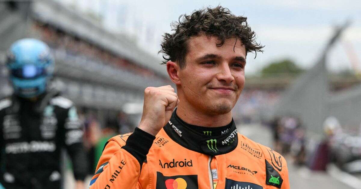 Lando Norris denies Oscar Piastri Australian GP pole as Lewis Hamilton spins