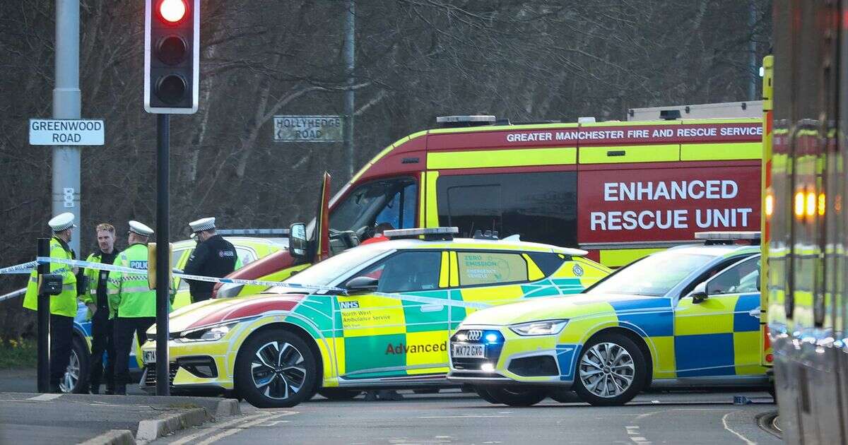 Wythenshawe crash: Car 'lands on pedestrian' as collision causes multiple casualties