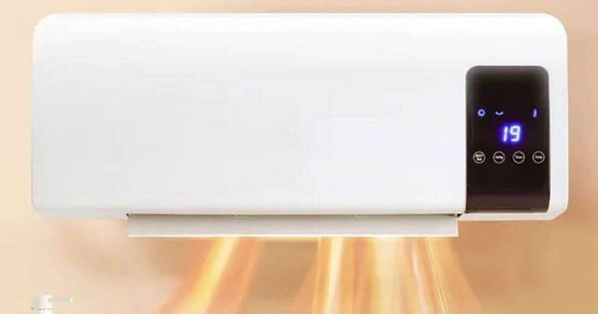 Wall-mounted heater that minimises energy consumption and warms a room in minutes has 70% off