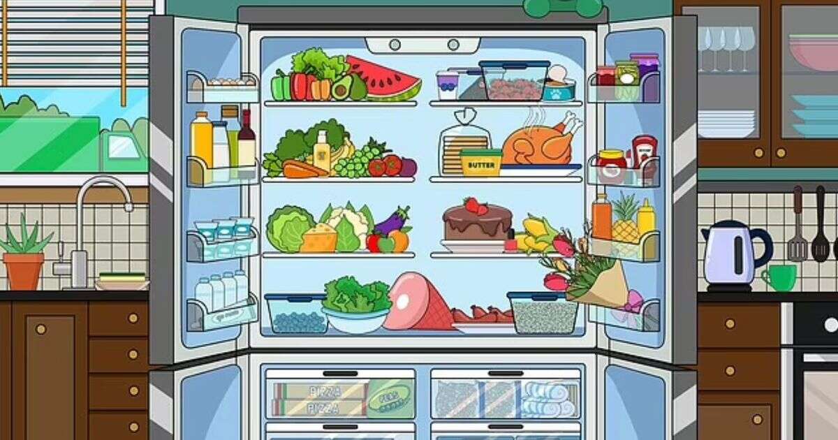 Half of people can't find all the missing items in this fridge in less than 60 seconds