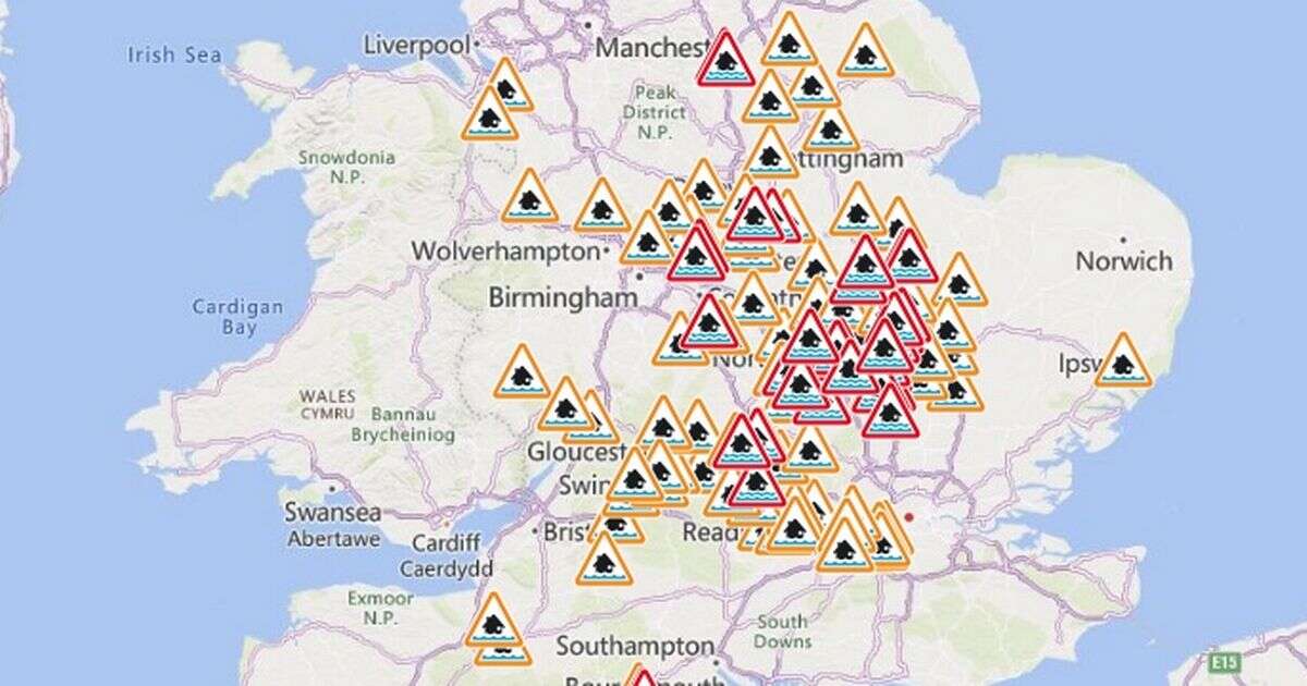 Flood warnings issued across the UK as locals urged to 'act now' - full list of 34 areasFloods