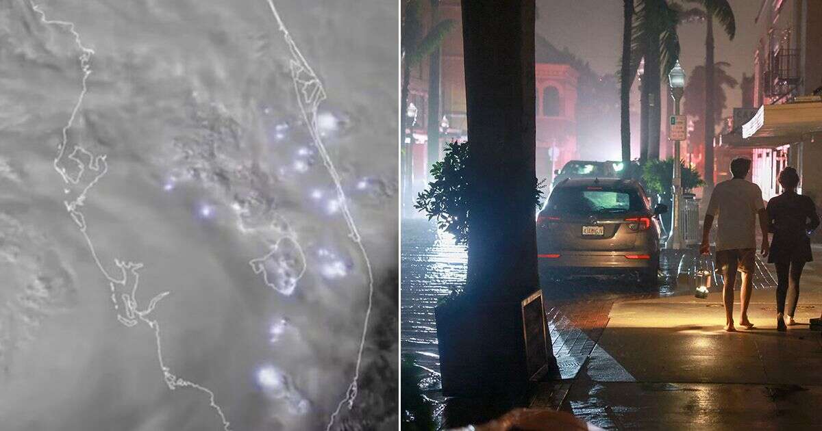 Hurricane Milton: 'Insane' satellite video shows lightning strike Florida hundreds of times