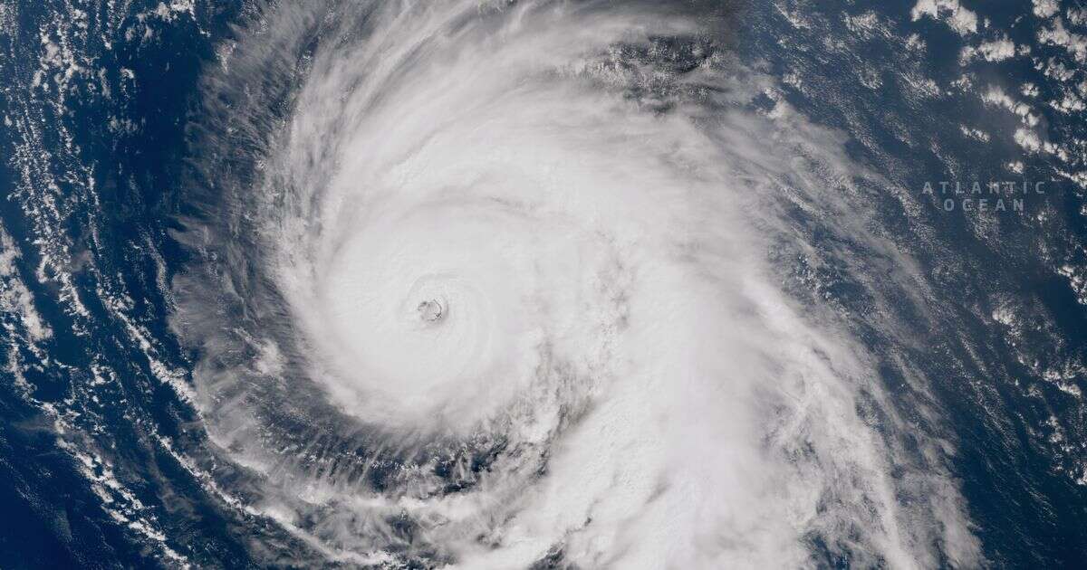 Satellite image shows Hurricane Kirk about to bring storms to UKMet Office