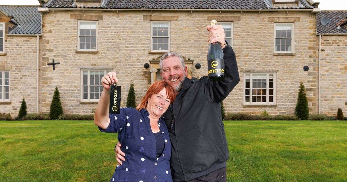 Ecstatic woman wins £2.5m Omaze mansion and £250,000 after 'life of bills worries' Omaze