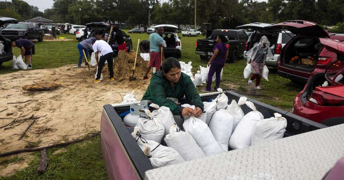 Hurricane Milton: Floridians resort to digging trenches and using mulch as sand runs out