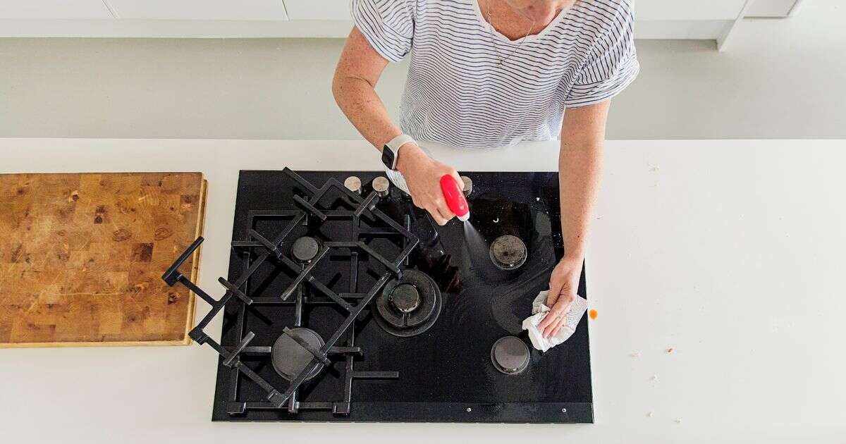 Get burnt on food and grease off your hob with two common household items - and no scrubbing