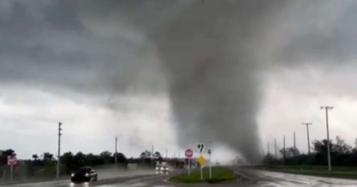 Hurricane Milton: Terrifying video shows tornado ripping up residential area