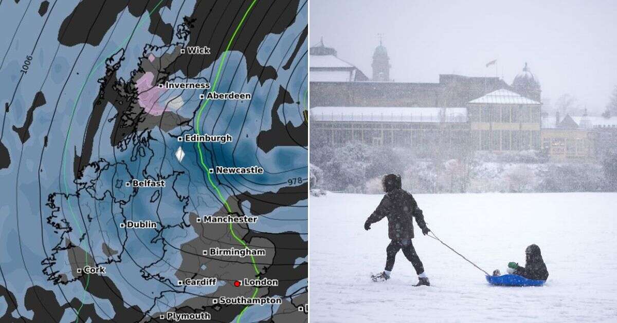 New UK weather maps show exactly where and when 72 hours of nonstop snow will fall