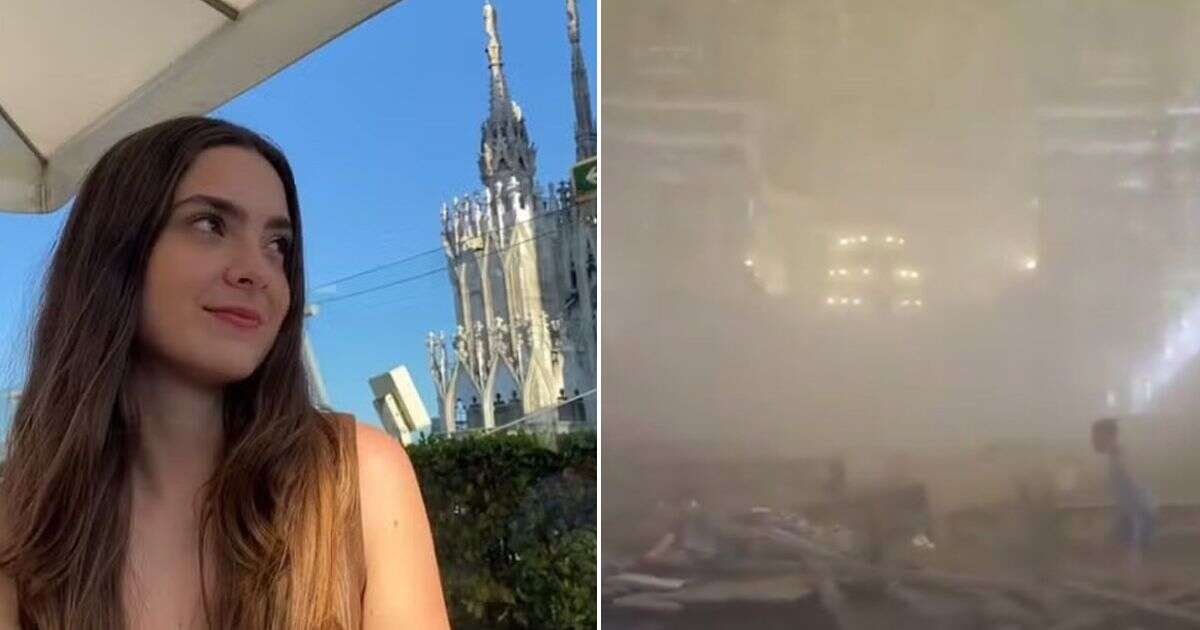 Young woman killed in front of her friends when roof of UNESCO church suddenly caves in