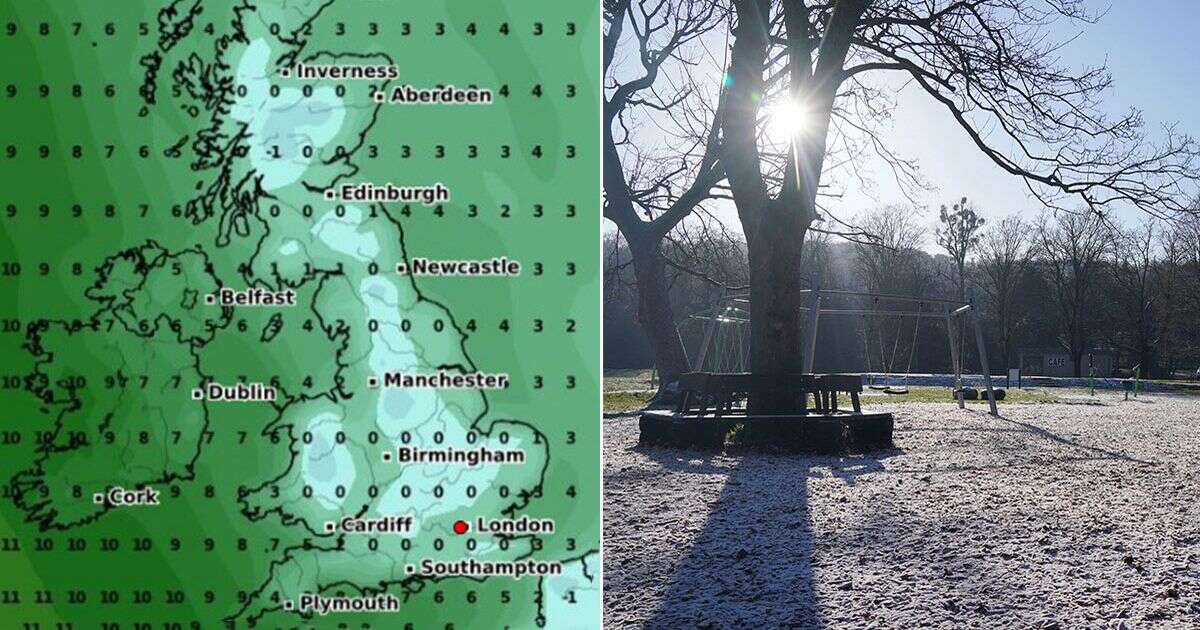 UK weather maps turn white as Brits face two-day deep freeze and sub-zero temperatures