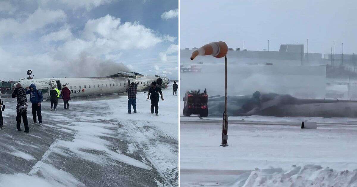 Delta Air Lines plane crash: Jet flips upside down while landing at Toronto Pearson airport