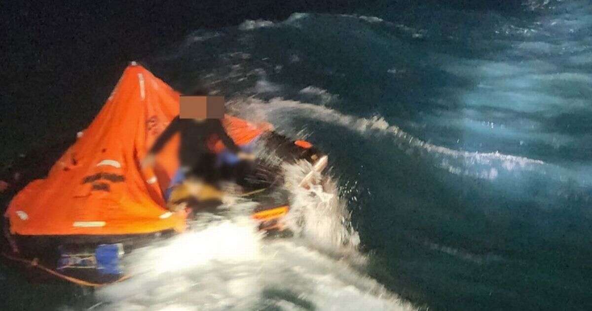 Terrifying images of fishermen in sea after trawler sinks with 4 dead, 6 missing