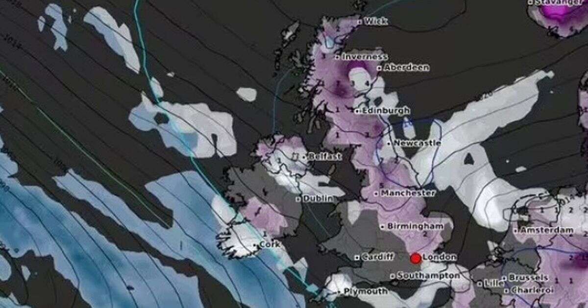 UK snow map shows only five counties will avoid incoming blizzard - find out which ones