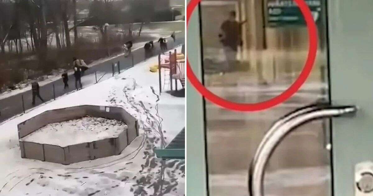 Sweden shooting: Terrifying footage shows gunman prowling corridors and firing at victims