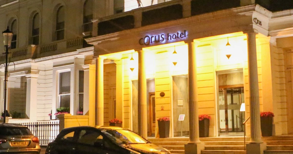 Fan arrested after 'horror fall' from sixth-floor hotel room window