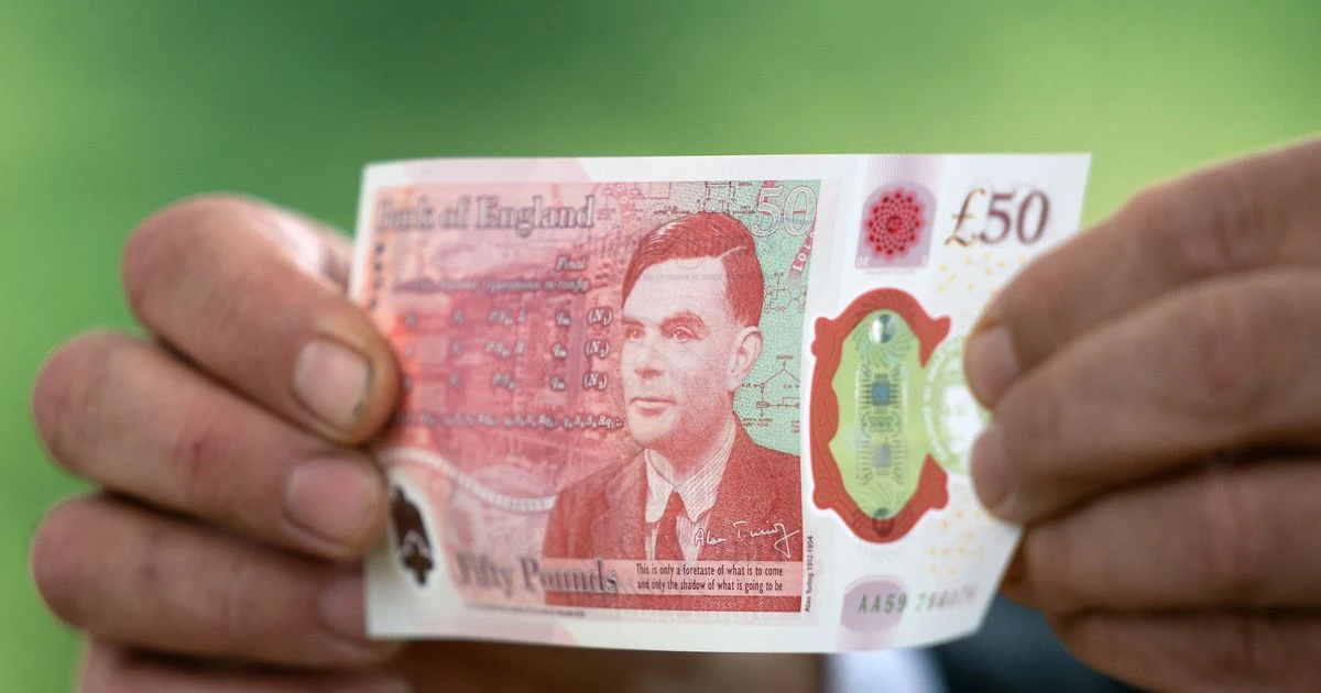 New plastic £50 note enters circulation featuring WW2 codebreaker Alan Turing