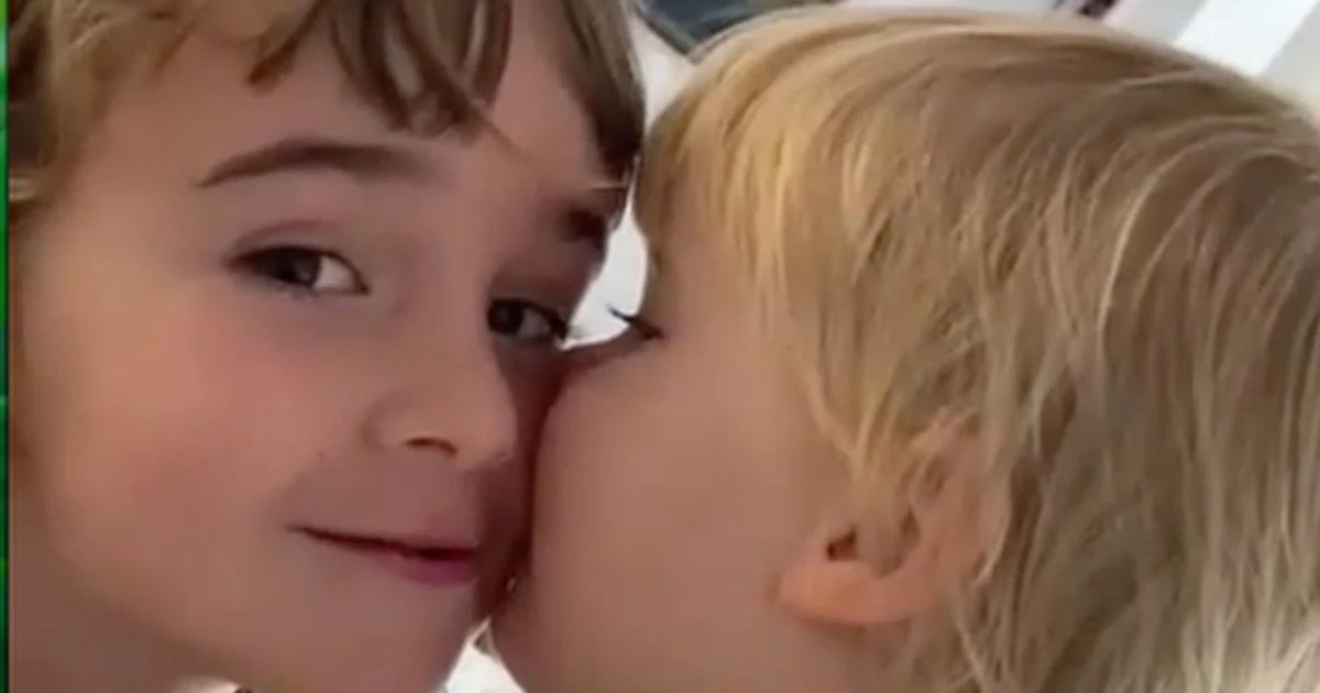 Toddler gives sister sweet kiss in video before ‘both killed and dumped in sea by dad’