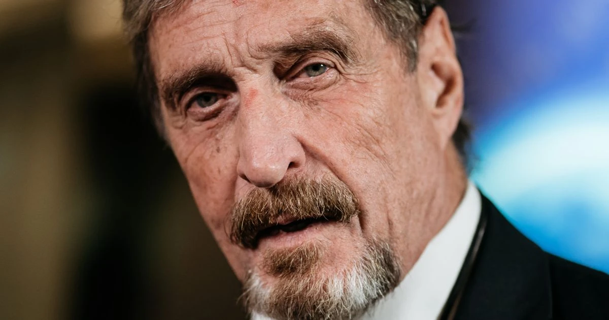 John McAfee tweeted 'if I die like Epstein, I didn't do it' before his death