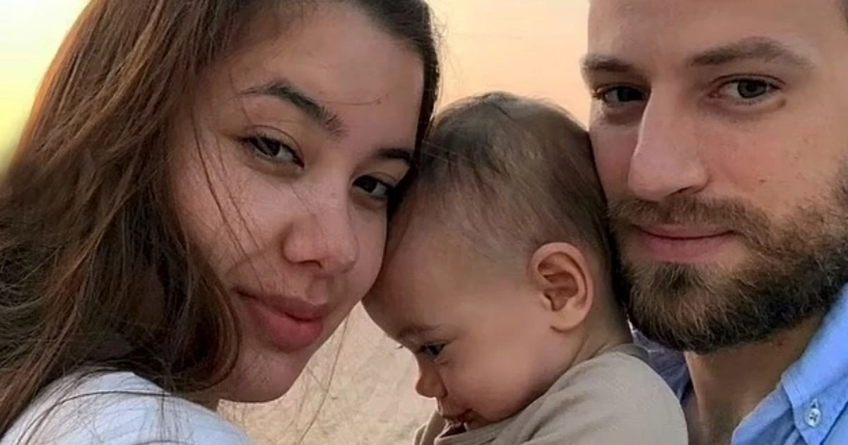 Husband of murdered Brit seen holding baby just hours before 'smothering' wife