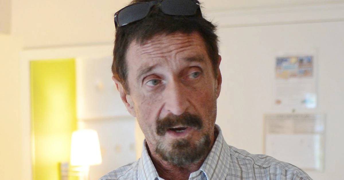 John McAfee's Instagram shares mysterious post minutes after death announced