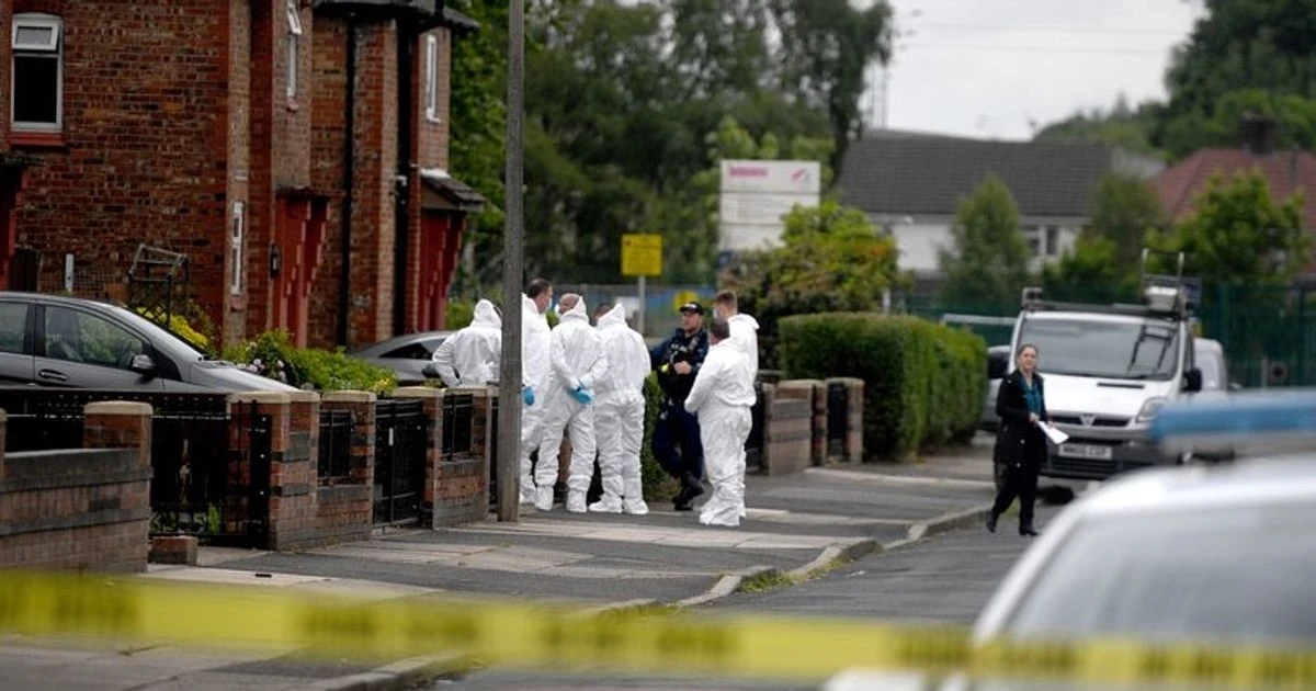 Family return home to find gunman has opened fire on front door of their house