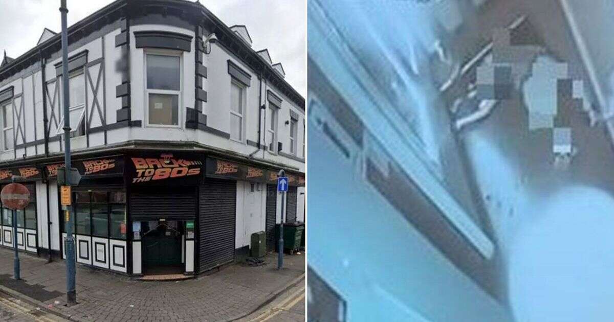 Bar closed down after horror CCTV shows 'legless' woman plunge through gap in staircase