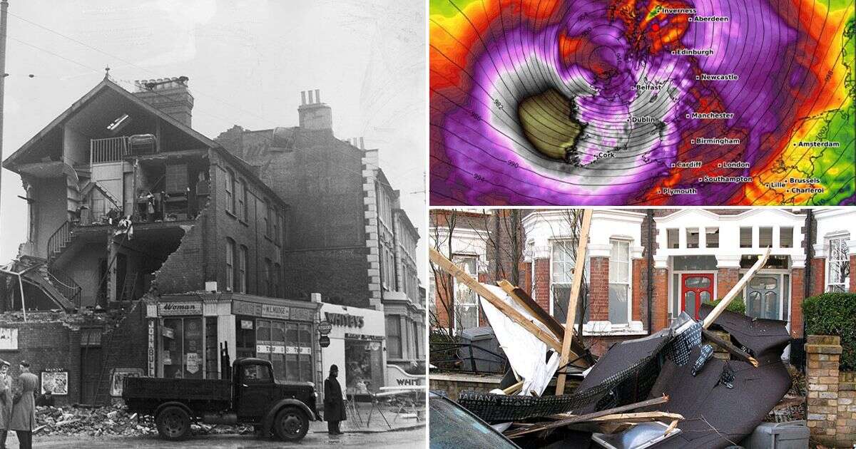 Storm Eowyn: Worst UK tornadoes ever recorded - including deadly one that hit 240mph