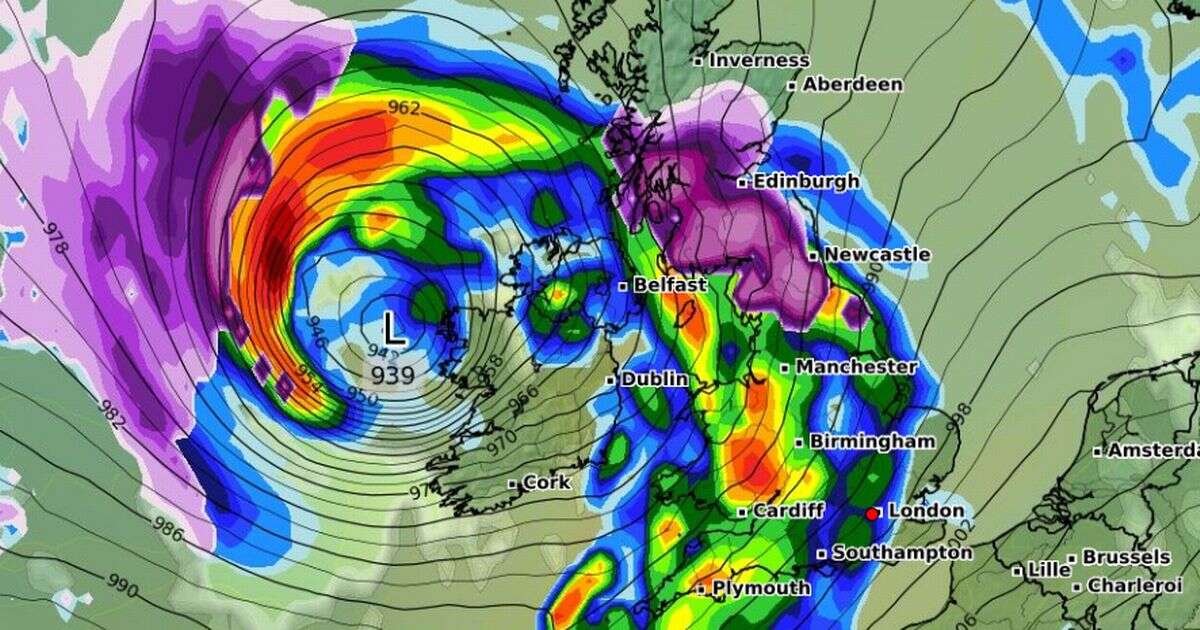 Storm Éowyn hour-by-hour forecast as snow maps show exactly when mega blizzard will hit TONIGHT