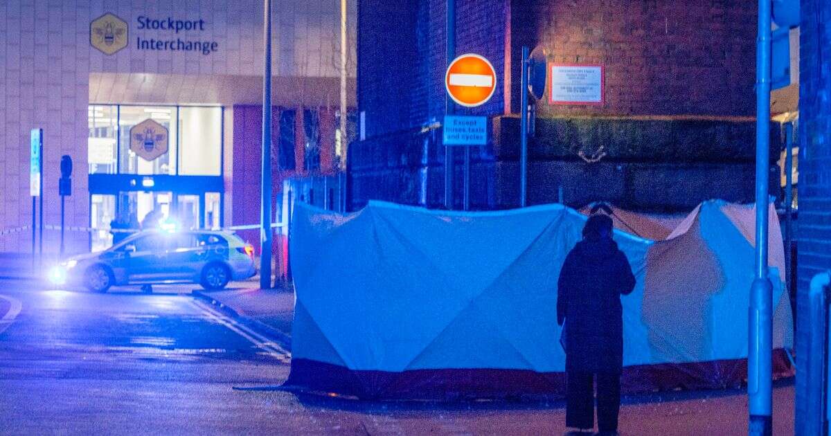 Stockport Interchange: Forensic tent and police cordon in place as man found dead