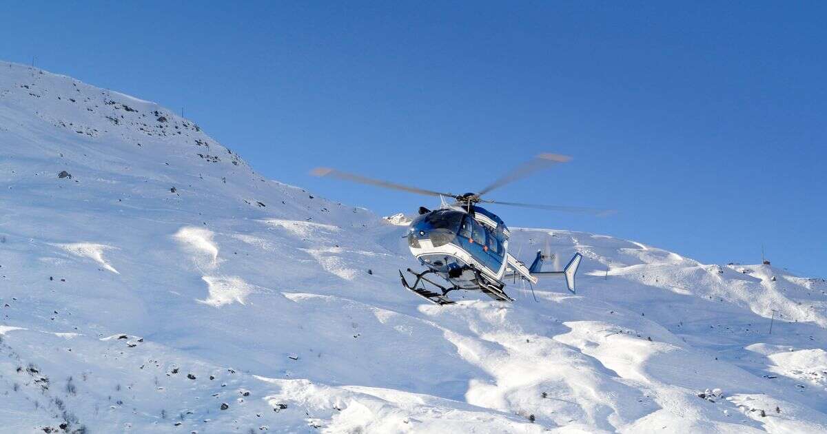 British skier dies in 'very large' French Alps avalanche with only his elbow visible under snow