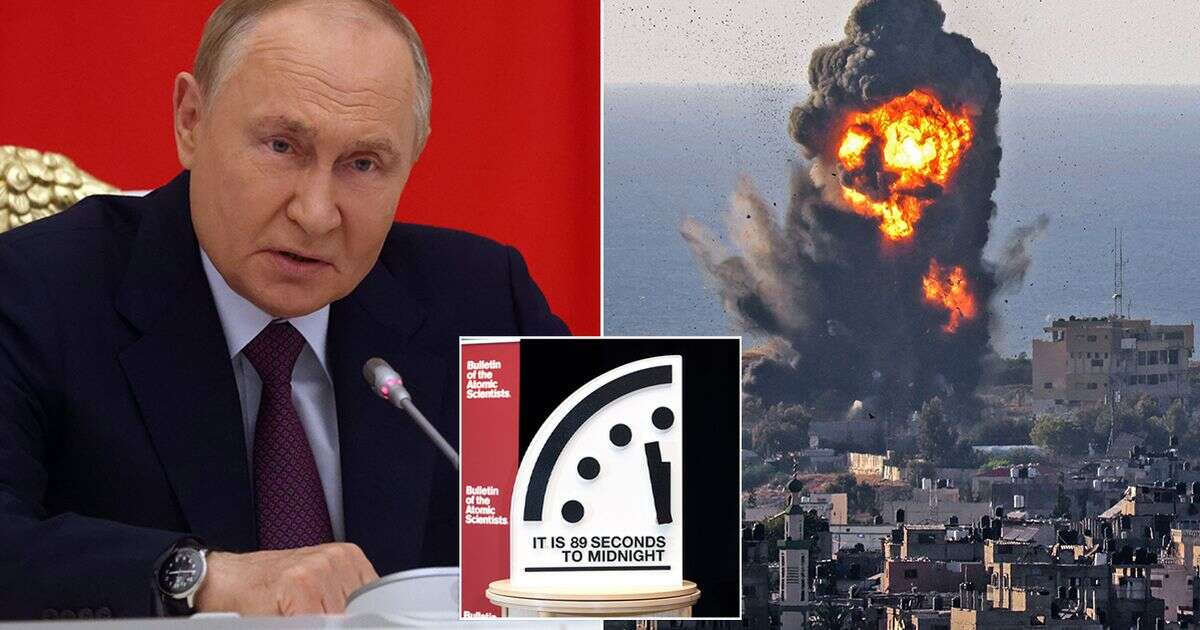 Doomsday clock time changed to 89 seconds to midnight as world on brink of nuclear war