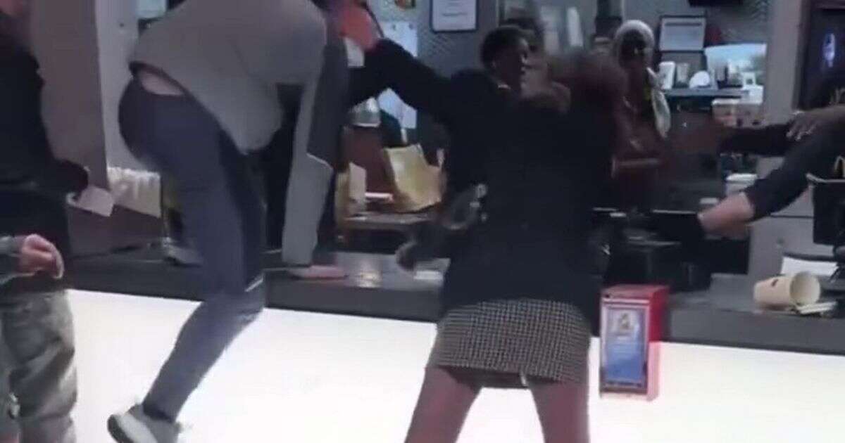 Huge food fight breaks out in McDonald’s between customers and staff over wrong order