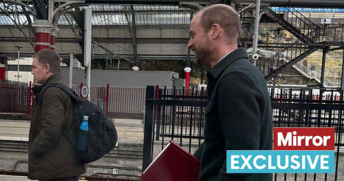 Prince William stuns passengers with unexpected move as he hops on train to royal visit