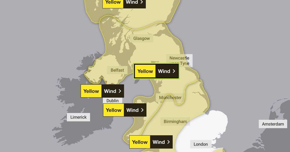 Met Office issues urgent 'danger to life' warning for all of UK - with only ONE area spared