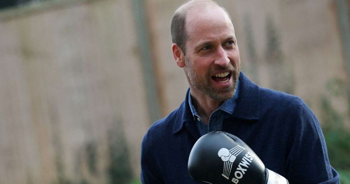 Prince William throws punches as he jokes 'it's been a while'