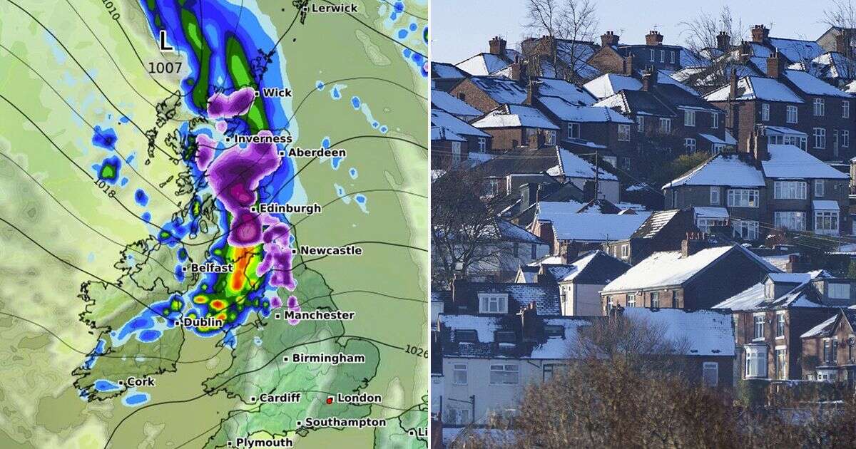 UK snow: Met Office reveals exactly where flurries could fall across Britain THIS WEEK