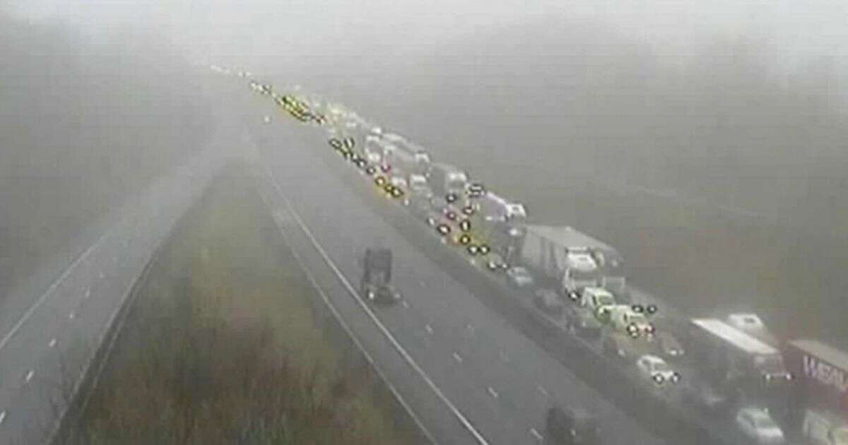 M1 delays: 7-mile motorway queues as car 'flips with person inside' in horror crash