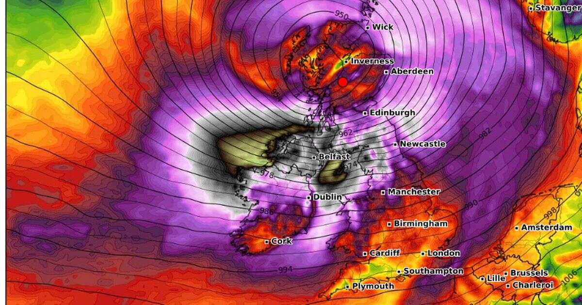 Storm Eowyn maps show UK towns and cities to be battered by 80mph wind gusts