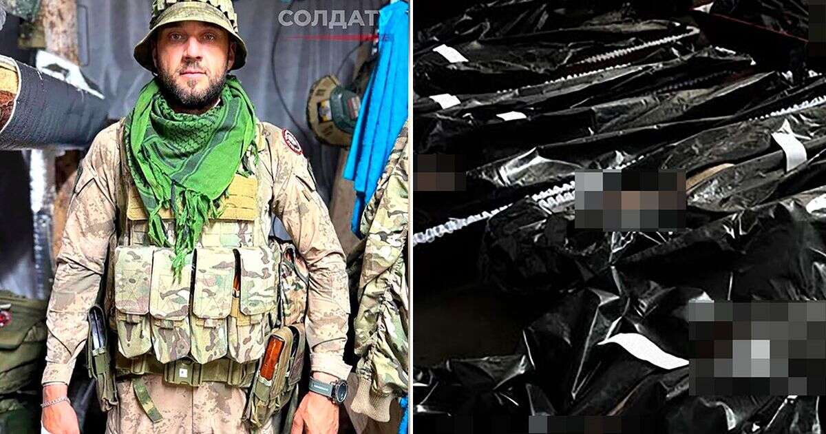 Russian soldier 'killed by Ukrainian tank fire' stuns morgue as he climbs out of body bag