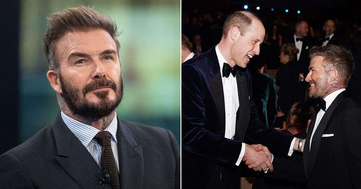 David Beckham gives emotional four-word response to Prince William's request