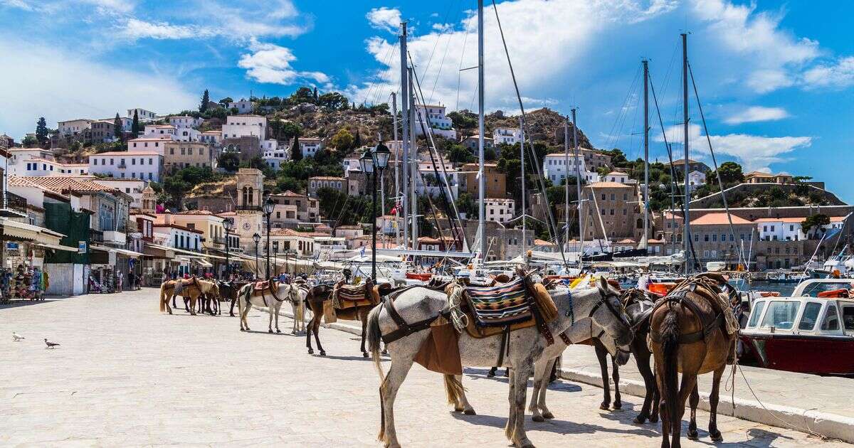 Magical Greek island where cars are banned and everyone travels by mule