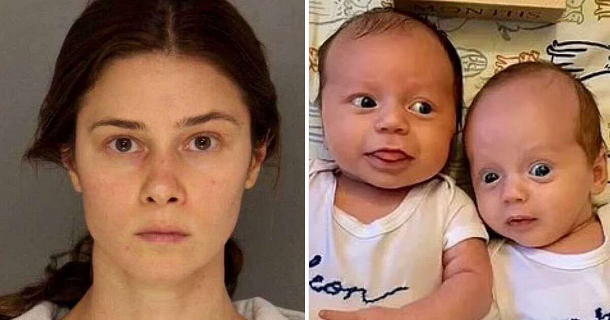 Woman accused of murdering friend's six-week-old as she babysat him and twin brother