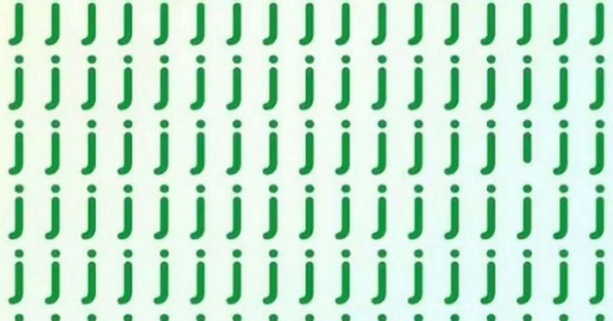 Only people with perfect vision can find the odd letter out in just 9 secondsBrainteasers