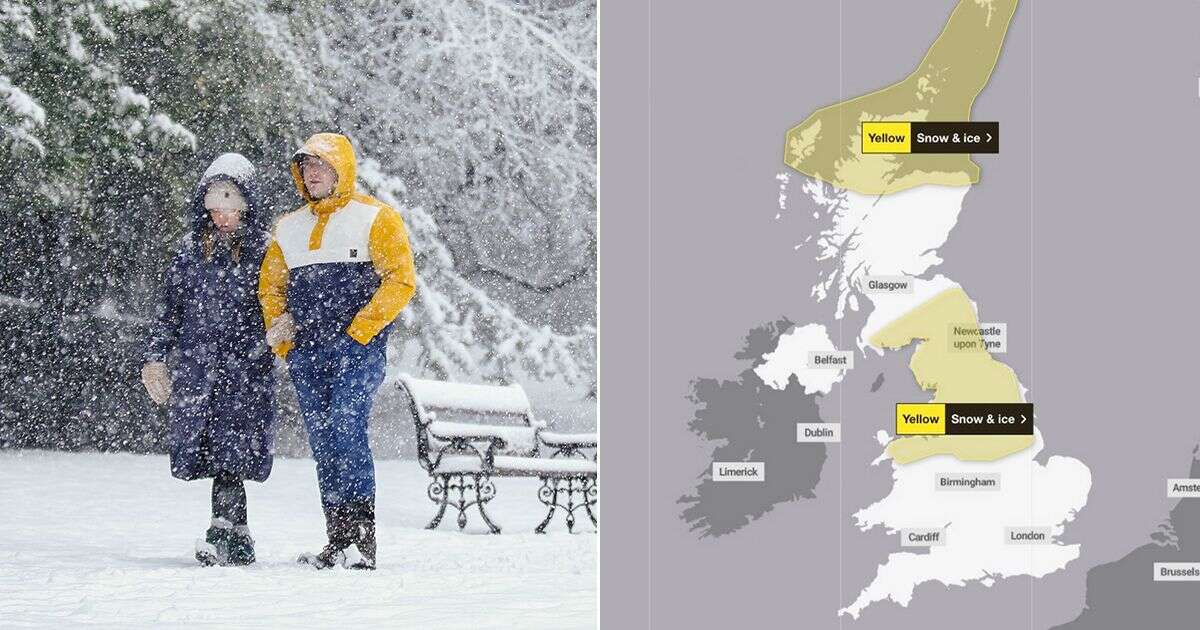 Met Office extends snow warnings as Arctic blast about to bring flurries up to 10cm deep