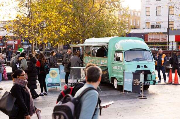 Barrister-turned-barista offers legal advice outside London's King's Cross