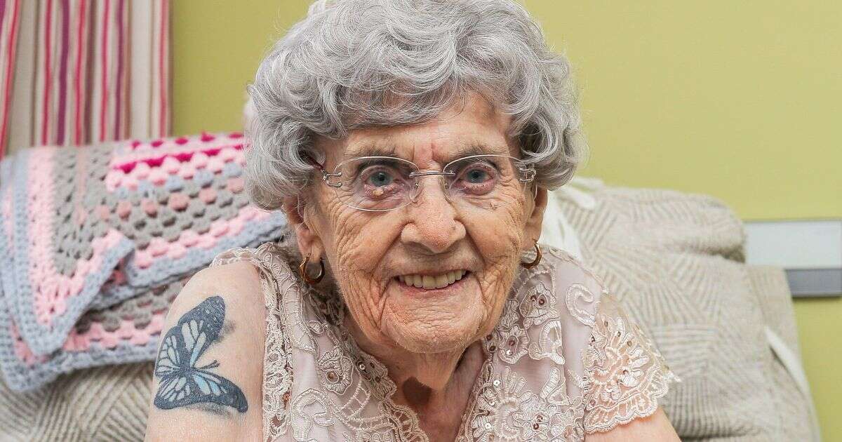 Grandma, 99, who is oldest woman to have tattoos says she now feels 'complete'