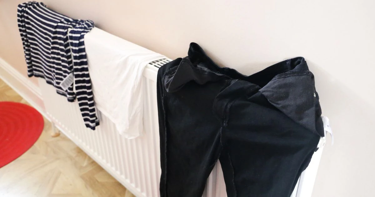 Hidden danger of drying wet clothes on radiator revealed - and it's not fire safety
