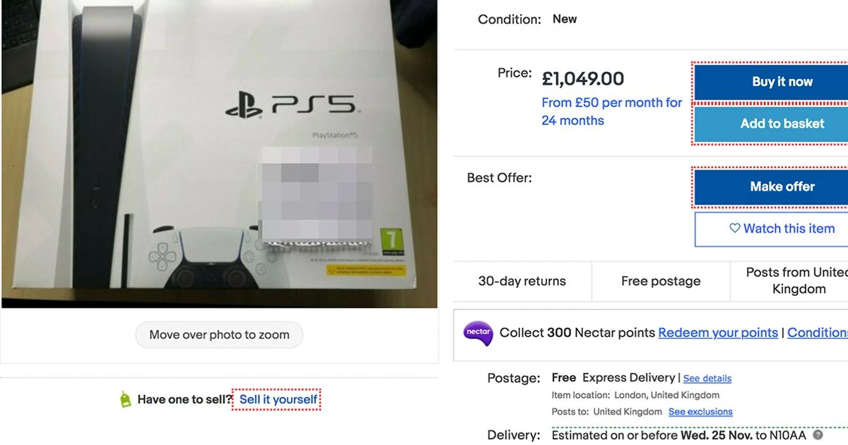 Desperate gamers bidding more than £1,000 for PlayStation 5s on eBay